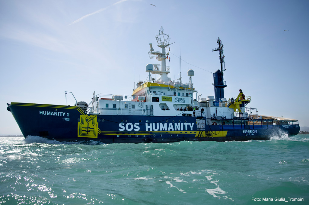 Seenot Rettungskreuzer Humanity 1 im Einsatz